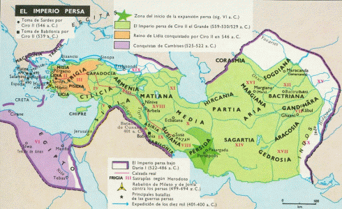 Mapa Aquemnidas Imperio
