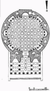 Arq, I aC. Gripa-II  dC. Adriano reconstruye, Panten Fomano, planta 27 aC-128 dC.