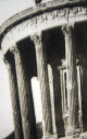 Arq, I aC. Templo de la Sibila, Tvoli, detalle