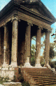 Arq, I aC., Templo de la Fortuna Viril, fachada principal, Roma