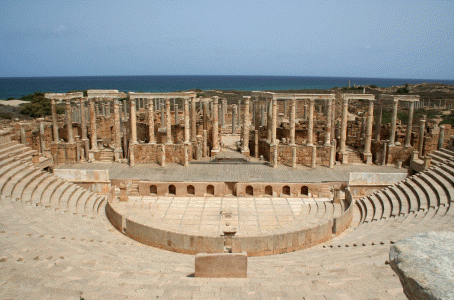 Arq, II-III, Teatro de Septimio Severo, Leptis Magna, Libia