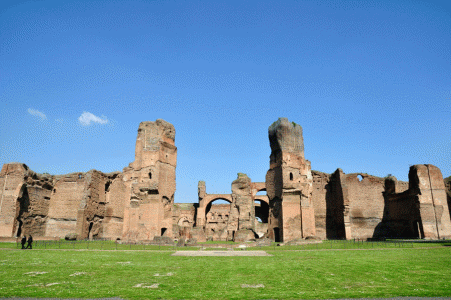 Arq, III, Termas de Caracalla, Exterior, Fachada, Roma, 212-217
