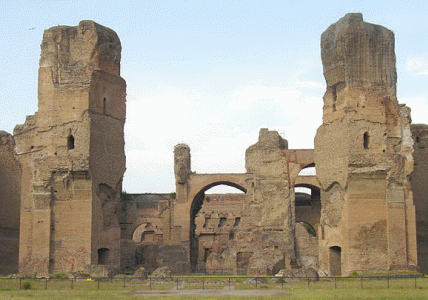 Arq, III, Termas de Caracalla, Exterior, Acceso, Roma, 212-217