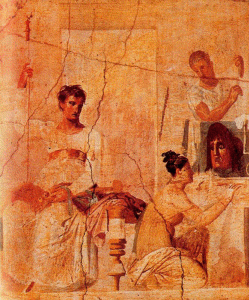 Mosaico, I, El Actor-Rey, Herculano, M. Arqueolgico, Npoles, Imperio, Roma