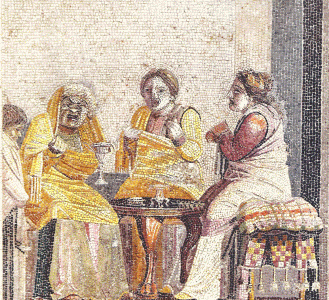 Mosaico, I, Escena de Teatro, Pompeya, M. de Npoles, Imperio, Roma