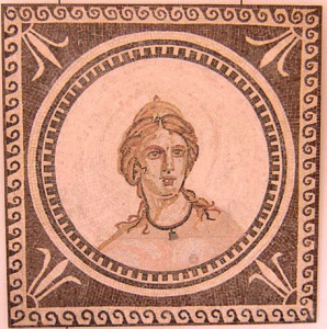 Mosaico, II-III, Triunfo de Venus, Detalle, Bulla Regia, Tnez, Imperio, Roma