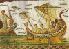 Mosaico III dC Ulises y las Sirenas M Bardo Tunez, Imperio, Roma