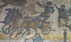 Mosaico, II-IV, Carrera de Carros, Villa del Casale, Sicilia, Imperio, Roma, 285-305