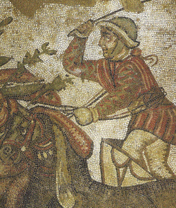 Mosaico, IV, Auriga Hierocles, Favorito de Heliogbalo, Fin del Siglo, Imperio, Roma