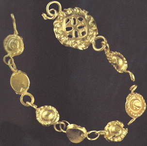 Orfebrera, VI-VIII, Collar de Eslabones, Oro, Perodo Romano-Bizantino, Alejandra, Imperio, Roma