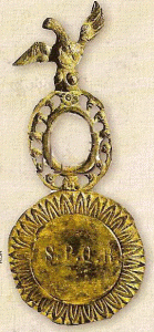 Orfebrera, I, Emblema con el gila de las Legiones, Imperio, Roma