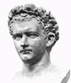 Esc, I, Retrato de Domiciano  Emperador, Idealizado y Laureado, Imperio