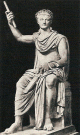 Esc, I, Tiberio Sedente Emperador, Imperio, Italia, 14-37 dC.