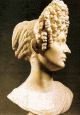 Esc, I, Busto de Matrona, Pelo Tcnica del Trpano o Nido de Avispa, Imperio, Emperadores Vespasiano y Tito M. Capitolino, Roma, Italia