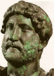 Esc, II, Retrato de Adriano Emperador, Bronce, M. de Israel, Imperio, Roma
