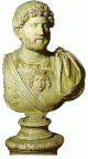 Esc, II, Busto de Adriano, Imperio, Roma