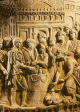 Esc, II, Columna Trajana, Conquista de la Dacia, Sacrificio de un Toro antes de la Guerra, Fuste, detalle, Imperio, Capitolio, Roma, 113