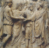 Esc II Emperador Adriano Recibido por la Diosa Roma a su Llegada a la Ciudad Palacio de los Conservadores Imperio, Roma