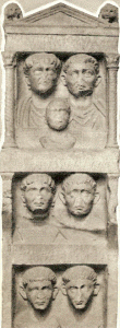 Esc, II aC., Estela Funeraria con Imgenes Maiorum, Relieve, Repblica