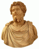 Esc, II-III, Busto de Septimio Severo Emperador, 	Imperio, Roma, 193-211