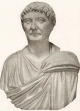 Esc, III-IV, Busto de Diocleciano Emprerador, Imperio, Roma