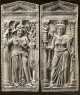 Esc, IV, Dptico, Representando la Divisin del Imperio Romano -Roma y Constantinopla-, Roma, Imperio
