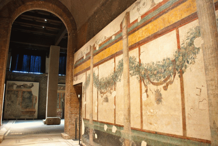 Pin, I dC, II Estilo Arquitectnico, Casa de Augusto y Livia, Palatino, Roma