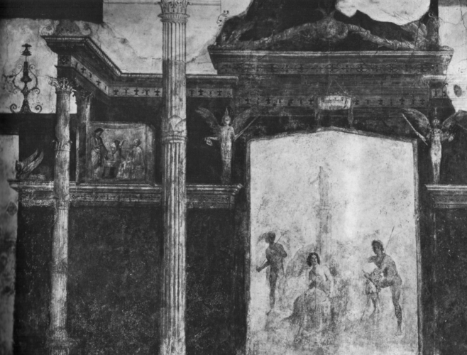 Pin, I, Estilo Arquitectnico, Casa de Livia, Ifigenia en Tauride, Tablinum, Palatino, Roma, 20 dC. 