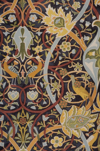 Diseo, XIX, Morris, Willam, Bullerswood, carpeta de dibujos textiles, detalle, RU 1889