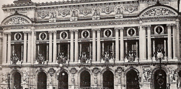 Arq, XIX, Garnier, Charles, La Opera, detalle, fachada principal, Pars, Francia