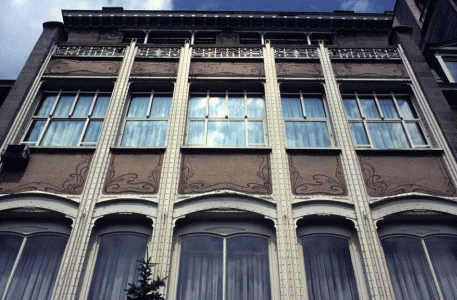 Arq, XIX, Horta, Vctor, Hotel Edtvelde, fachada, detalle, Bruselas, Blgica, 1895-1898 