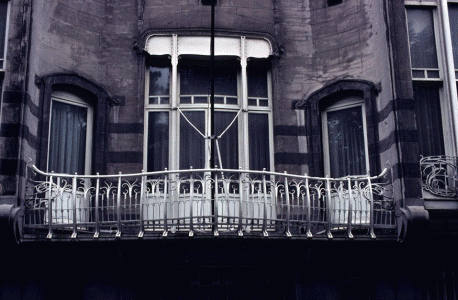 Arq, XIX, Horta, Vctor, Hotel Solvay, fachada, detalle, Blgical, Bruselas, 1895-1900