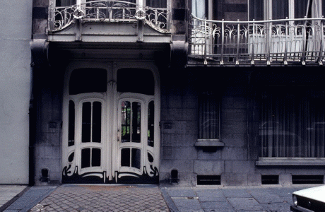 Arq, XIX, Horta, Vctor, Hotel Solvay, fachada,detalle, Bruselas, Blgica, 1895-1900