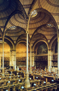 Arq, XIX, Labrouste, Henry, Biblioteca Nacional, interior, Pars, Francia 1862-1868
