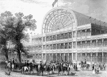Arq, XIX, Paxton, Joseph, Crystal Palace, Londres, exterior, Inglaterra, RU, 1885