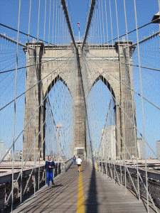 Arq, XIX, Roebling, J. Augustus, Puente de Brooklyn, Neogtico y hierro, N. York, USA, 1867-1883
