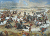 Artes Menores, Grabado, Batalla de Little Bighorn,  Sioux de Caballo Loco derrotan al VII de Caballera del General Custe en 1876