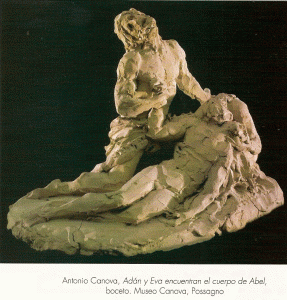 Esc, XVIII-XIX, Antonio Cnova, Adan y Eva encuentran el cuerpo de Abel, boceto, M. Cnova, Passagno, Italia