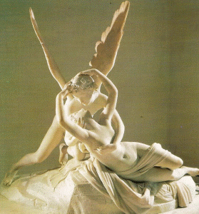 Esc, XVIII, Cnova, Antonio, Amor y Psiquis reclinados, M. del Louvre, Pars, 1793
