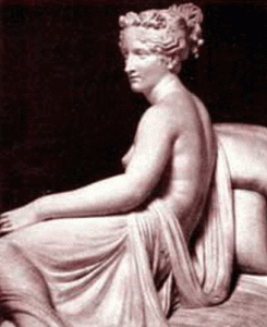 Esc, XIX, Cnova, Antonio, Paolina Bonaparte Borghese, detalle, M. Borghese, Roma, 1808