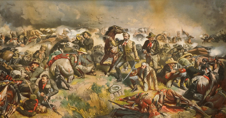 Art Pin, Custer y soldados aniquilados, USA