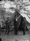 Art, Fotografa, Lincoln con dos oficiales, USA