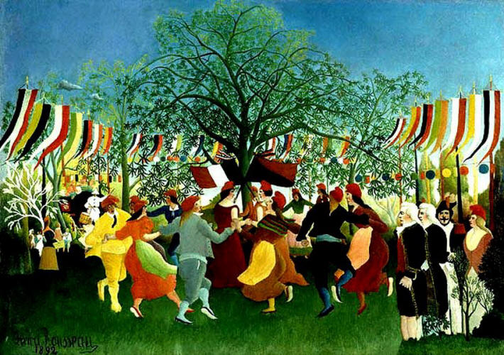 Pin, XIX, Rousseau, Henri, Baile Popular en el Centenario de la Repblica Francesa, 1892
