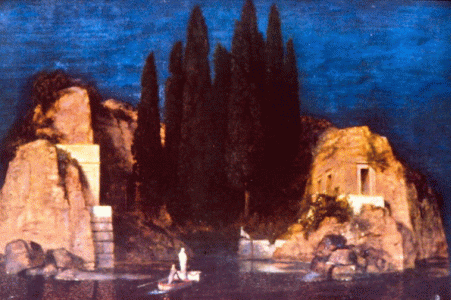 Pin, Bcklin, Arnold, Isla de los muertos, Escuela neorromntica, 1883