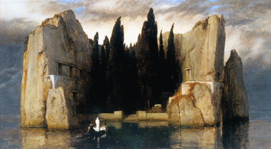 Pin, XIX, Bcklin, Arnold, Isla de los muertos, Basilea, Suiza, 1883
