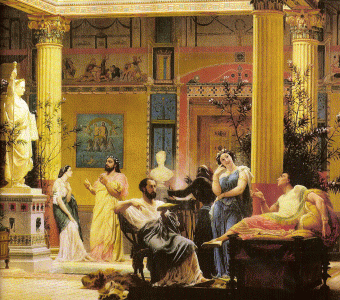 Pin, XIX, Boulanger, Gustave, Reunin de Patricios, M. del Palacio de Versalles