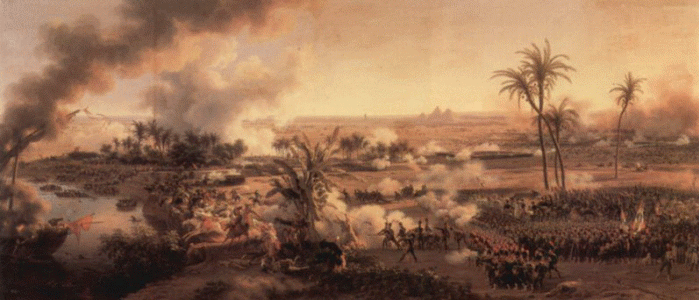 Pin, XIX,Lejeune, Louis Franois,  Batalla de las pirmides