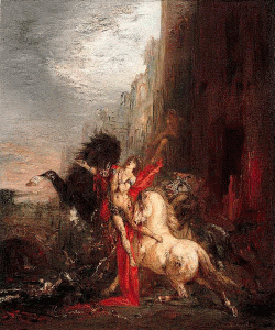 Pin, XIX, Moreau, Gustave, Dimedes devorando por sus caballos, 1870