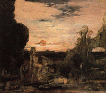 Pin, XIX, Moreau, Gustave, Hrcules y la Hidra de Lena, M. Gustave Moreau, Pars, 1875