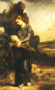 Pin, XIX, Moreau, Gustave, Joven Tracia con la cabeza de Orfeo, M. dOrsay, Pars, 1865
